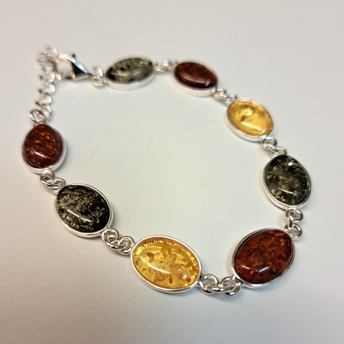 HWG-2413 Bracelet, Rum, Green, Yellow Amber $77 at Hunter Wolff Gallery